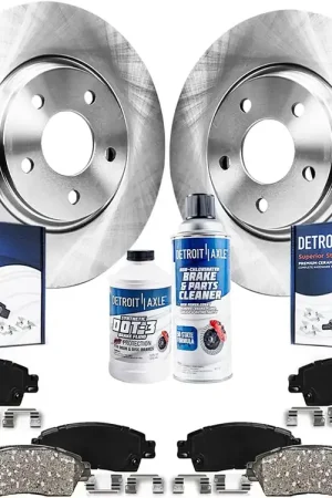 10pc Front & Rear Disc Rotors and Ceramic Brake Pads Kit Trusted Brand