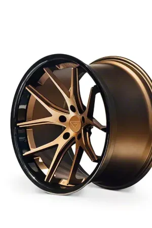 Seasonal Sale Ferrada Wheels FR2 Matte Bronze with Gloss Black Lip Wheel; 20x9; 15mm Offset
