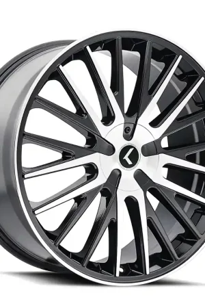 Direct From Factory Kraze Double Down Gloss Black Machined Wheel; 22x8.5; 38mm Offset
