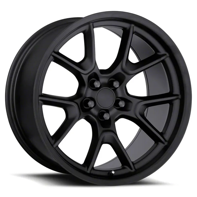 Weekend Sale Anniversary Flow Form Replica Satin Black Wheel; Rear Only; 20x10; 22mm Offset