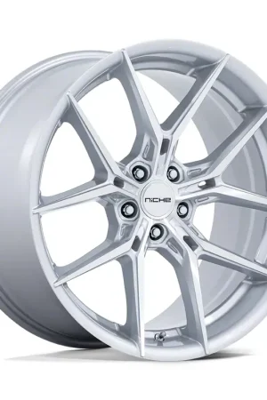 Niche Prodigy 5 Silver with Machined Face Wheel; 22x9; 15mm Offset Time-Limited