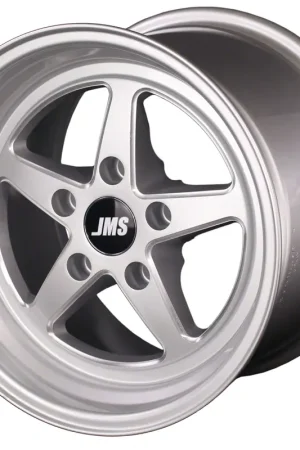 JMS Avenger Series Silver Clear with Diamond Cut Wheel; Front Only; 17x4.5; -24.75mm Offset Best Price