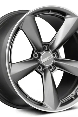 American Racing TTF Matte Anthracite with Machined Lip Wheel; Rear Only; 20x11; 20mm Offset No Minimum Order