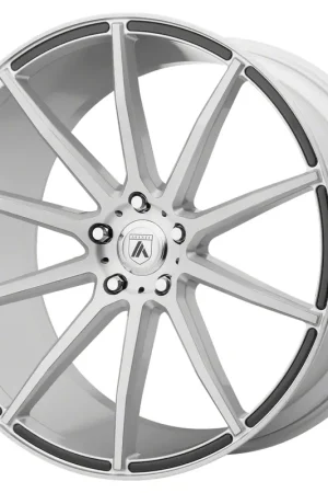 Free Returns Asanti Aries Brushed Silver Wheel; Rear Only; 20x10; 25mm Offset