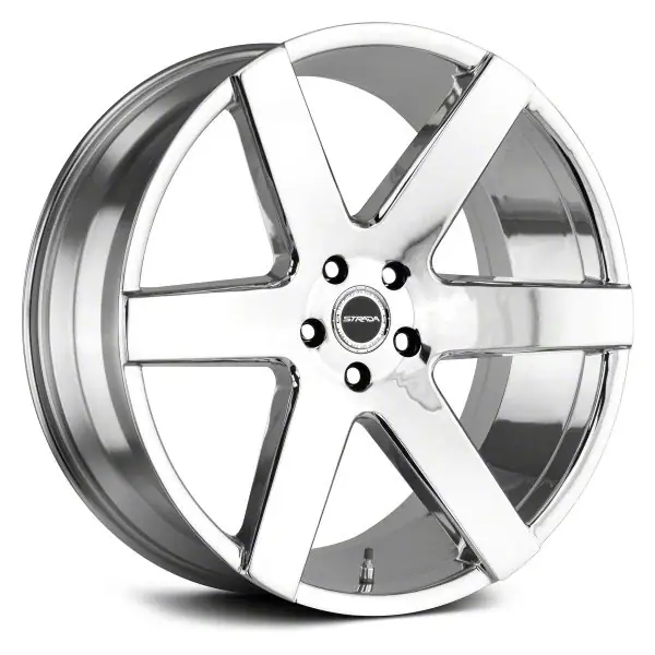 Strada Coda Chrome Wheel; 20x8.5; 15mm Offset Worldwide Shipping