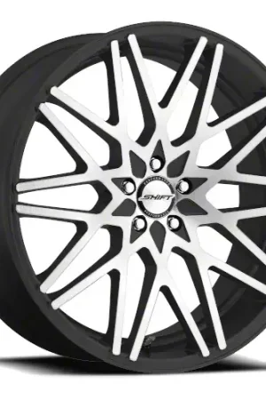 Shift Formula Gloss Black Machined Wheel; 20x8.5; 15mm Offset Weekend Sale