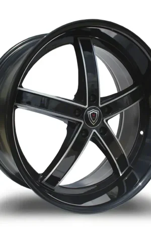 Discount Marquee Wheels M5330A Gloss Black Machined Wheel; 20x9; 35mm Offset