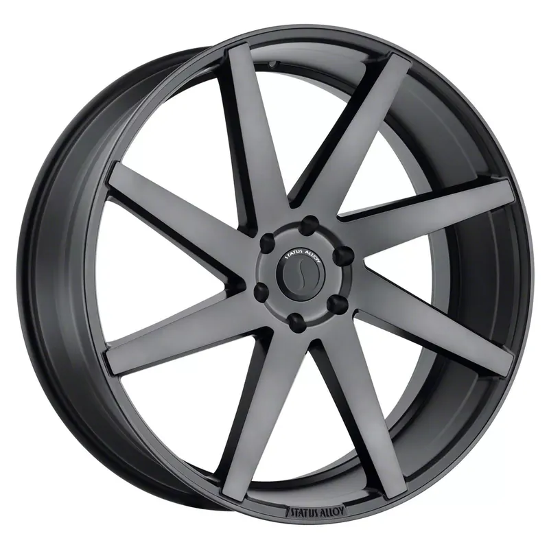 Status Brute Carbon Graphite Wheel; 22x9.5; 15mm Offset Genuine