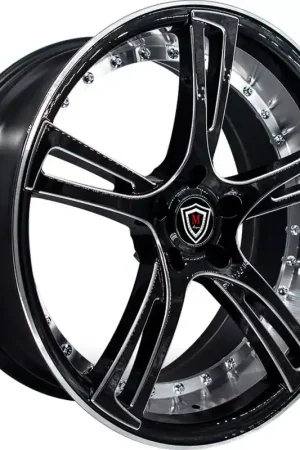 Certified Marquee Wheels MDR3247 Gloss Black Milled Wheel; 20x9; 15mm Offset