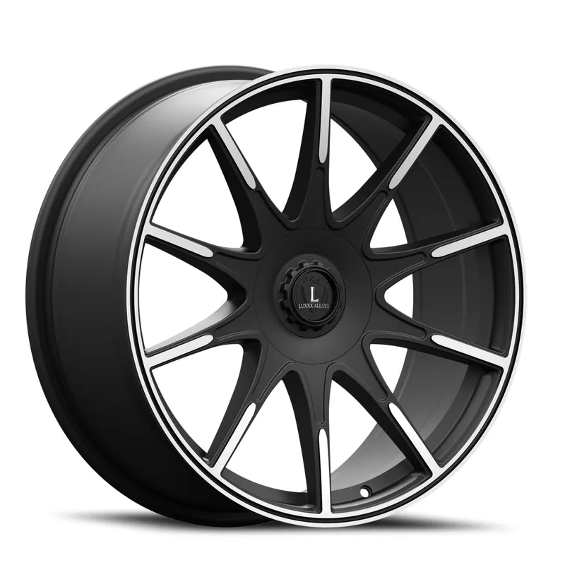 Discount Luxxx Alloys Lux 51 Wheel 18x8.5 5x114.3 & 5x120 Satin Black Machined 35mm - FREE T-SHIRT INCLUDED!