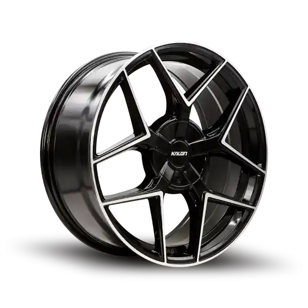 Kalon Falcon 201 Wheel 20x8.5 5x110 & 5x114.3 Gloss Black Machined 38mm - FREE T-SHIRT INCLUDED! Deal