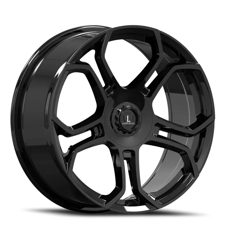 Reduced Price Luxxx Alloys Lux 50 Wheel 22x9 5x112 & 5x114.3 Gloss Black 35mm - FREE T-SHIRT INCLUDED!