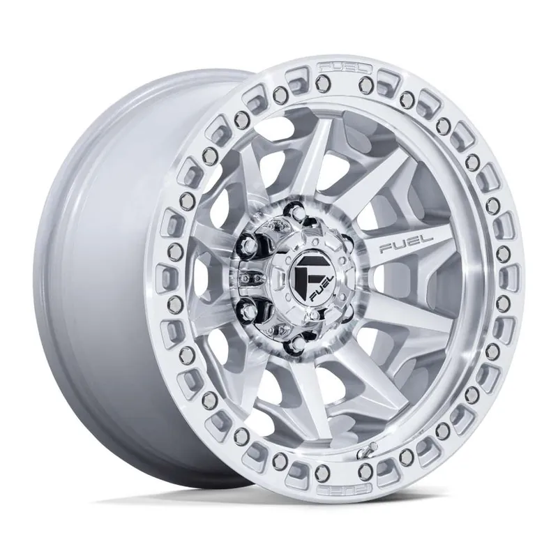 Limited Edition Fuel D883 Covert Wheel 18x9 6x139.7 Silver w/ Machined Face 1mm D88318908450 - FREE T-SHIRT INCLUDED!