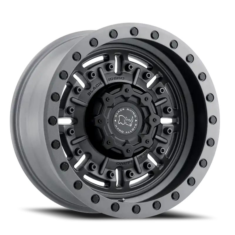 Buy Direct Black Rhino Abrams Wheel 18x9.5 6x139.7 Textured Matte Gunmetal 12mm - FREE T-SHIRT INCLUDED!