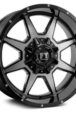 Full Throttle Ft2 Wheel 20x10 6x135 & 6x139.7 Black Machined 0mm - FREE T-SHIRT INCLUDED! Modern