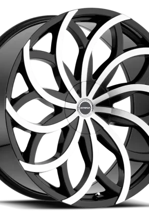 Hassle-Free Returns Strada S61 Huracan Wheel 20x8.5 5x115 & 5x120 Gloss Black Machined 15mm - FREE T-SHIRT INCLUDED!