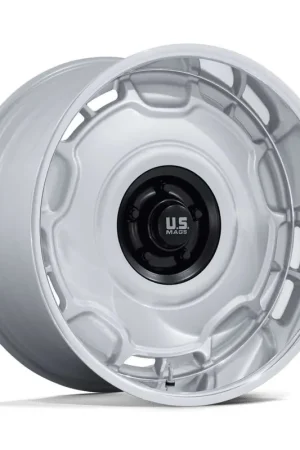 Us Mags Uc146 Arlington Wheel 20x8.5 5x127 Silver w/ Matte Black Center And Diamond Cut Lip 1mm UC146SD20855001 - FREE T-SHIRT INCLUDED! Reduced Price