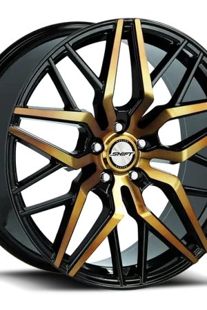 Shift H33 Spring Wheel 18x8 5x100 Black Machined w/ Bronze Tint 35mm - FREE T-SHIRT INCLUDED! Get Yours