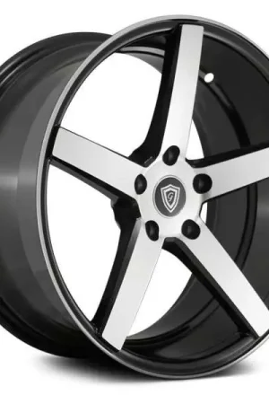 Deal G - Line Alloys G5109 Wheel 16x7 4x100 & 4x114.3 Black Machined 35mm - FREE T-SHIRT INCLUDED!