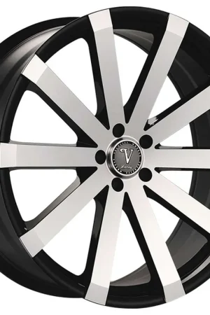 Velocity Vw12 Wheel 24x9.5 6x139.7 Black Machined 30mm Viral