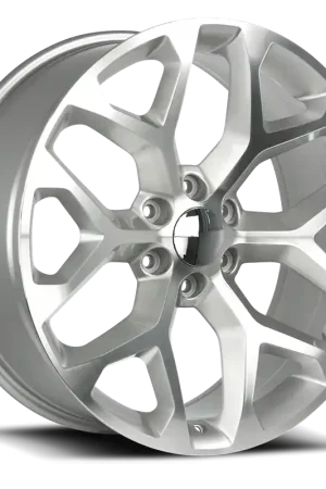 Strada Oe Replica R176 Snowflake Wheel 22x9 6x139.7 Silver Machined 24mm Warranty Included