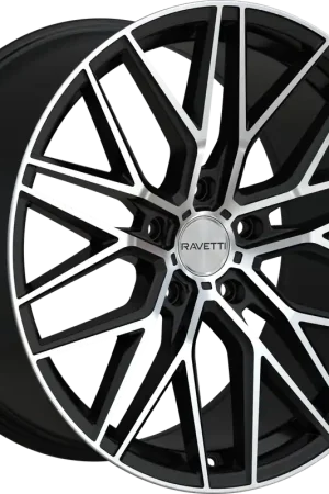 Low Price Ravetti M16 Wheel 20x8.5 5x120 Satin Black Machined 38mm - FREE T-SHIRT INCLUDED!