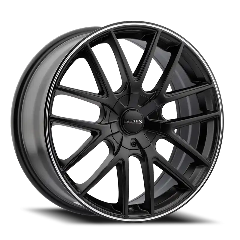 Touren Tr60 Wheel 16x7 5x112 & 5x120 Matte Black Machined 42mm Viral