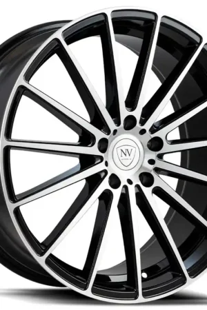 Flash Sale Nv Nvxv Wheel 20x8.5 5x112 Black With Machined Face 35mm