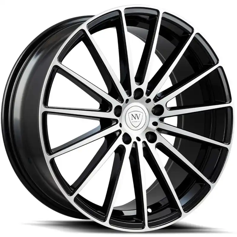 Flash Sale Nv Nvxv Wheel 20x8.5 5x112 Black With Machined Face 35mm