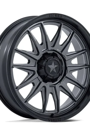 Msa Offroad M55 Commander Atv Utv Wheel 15x7 4x110 Matte Gunmetal w/ Matte Black Lip 10mm MA055AB15704010 - FREE T-SHIRT INCLUDED! Special Offer