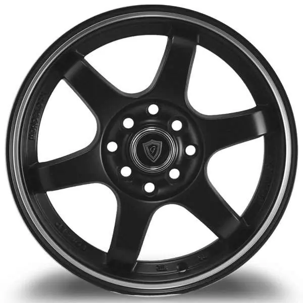 G - Line Alloys G6011 Wheel 15x6.5 4x100 & 4x114.3 Gloss Black 35mm - FREE T-SHIRT INCLUDED! Trusted Brand