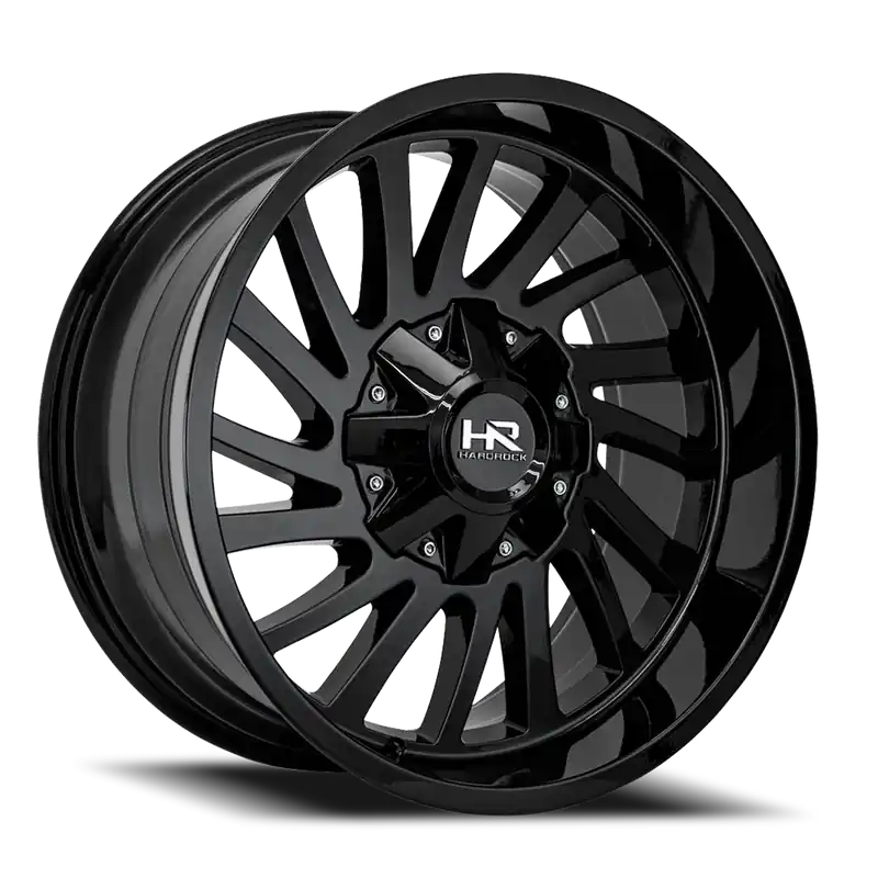 Top Pick Hardrock Offroad H708 Overdrive Wheel 20x12 8x165.1 Gloss Black -51mm