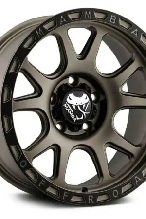 Exclusive Mamba 599Bz M27 Wheel 17x9 6x139.7 Matte Bronze w/Black Lip -12mm