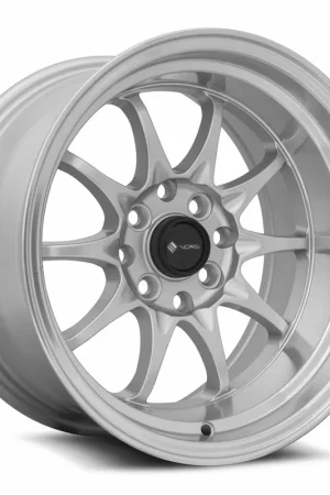 Vors Tr3 Wheel 15x9 4x98 Silver w/ Machined Lip 0mm Free Shipping