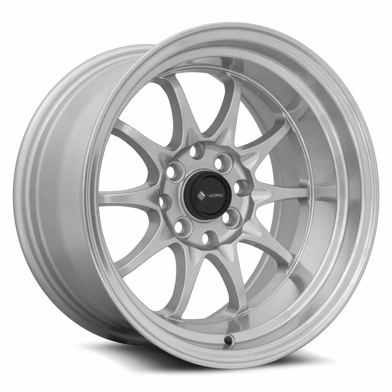 Vors Tr3 Wheel 15x9 4x98 Silver w/ Machined Lip 0mm Free Shipping