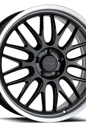 Brand New Petrol P4C Wheel 20x8.5 5x112 Gloss Black w/ Machined Cut Lip 40mm