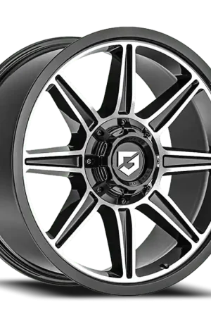 Direct From Manufacturer Gear Off Road 773Mb Wheel 20x10 6x135 & 6x139.7 Gloss Black Machined -12mm