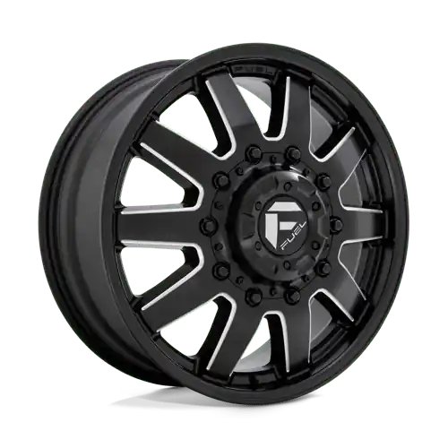 Express Delivery Fuel D538 Maverick Dually Wheel 20x8.25 8x165.1 Matte Black Milled 122mm - FREE T-SHIRT INCLUDED!
