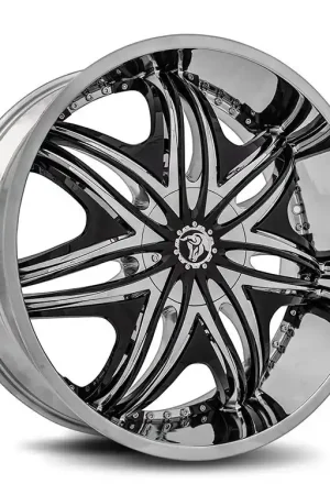 Free Delivery Diablo Morpheus Wheel 26x10 Blank Custom Drilled Chrome 15mm - MINIMUM PURCHASE OF 4 WHEELS