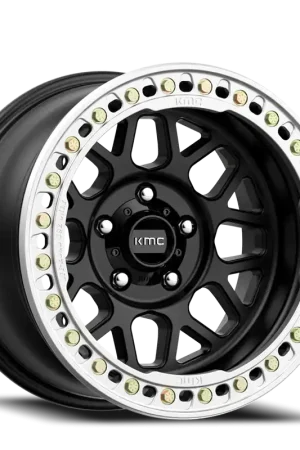 Order Now Kmc Km235 Grenade Crawl Beadlock Wheel 17x8.5 6x135 Satin Black 0mm - FREE T-SHIRT INCLUDED!