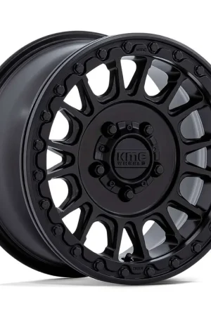 Kmc Powersports Ks239 Impact Beadlock Atv Utv Wheel 15x7 6x139.7 Satin Black 38mm KS239MX15706U38 - FREE T-SHIRT INCLUDED! Fresh Stock