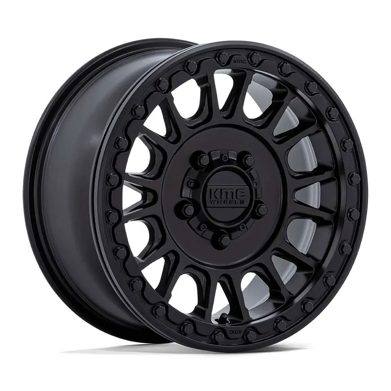Kmc Powersports Ks239 Impact Beadlock Atv Utv Wheel 15x7 6x139.7 Satin Black 38mm KS239MX15706U38 - FREE T-SHIRT INCLUDED! Fresh Stock