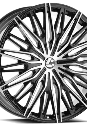 Azara Aza-522 Wheel - 20x8.5 5x114.3 & 5x120 Gloss Black & Machined 35mm Trusted Brand
