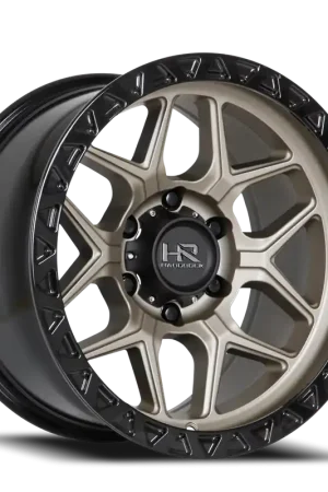 Hardrock Offroad H107 Wheel 17x9 6x135 Matte Bronze w/ Black Bead Ring -12mm Warranty Included