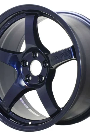 Discount Gram Lights 57Cr Wheel 18x10.5 5x114.3 Eternal Blue Pearl 12mm - FREE T-SHIRT INCLUDED!