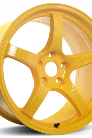Gram Lights 57Cr 2324 Limited Wheel 18x10.5 5x114.3 Mach Yellow 22mm - FREE T-SHIRT INCLUDED! Express Delivery
