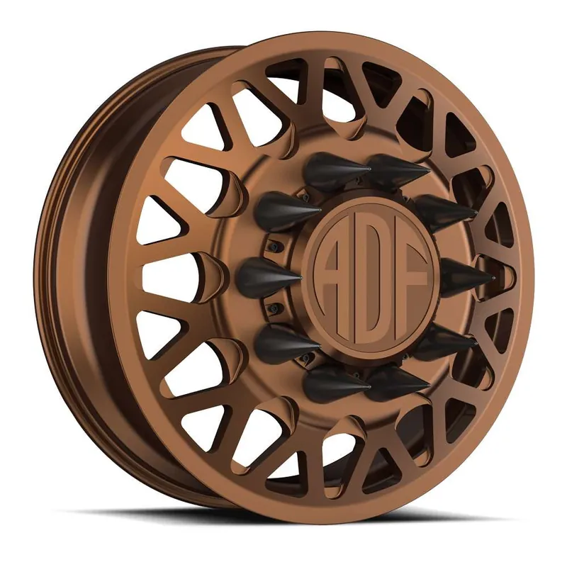 Adf Hot Shot Dually Wheel 26x8.25 10x225 Bronze 132mm - MINIMUM PURCHASE OF 4 - FREE T-SHIRT INCLUDED! Latest