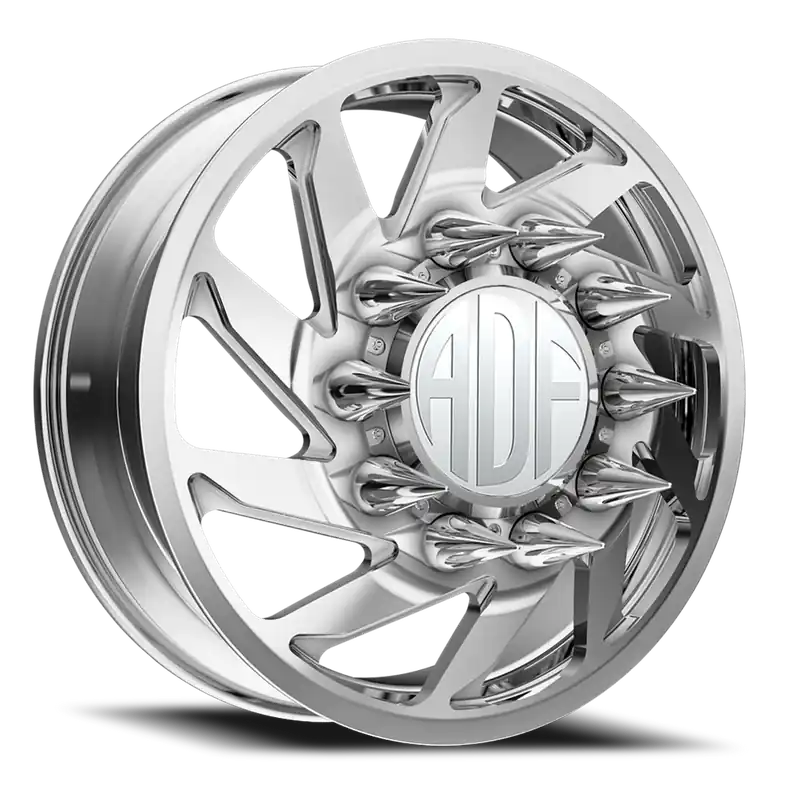 Adf Contractor Right Dually Wheel 28x8.25 8x170 Polished 132mm - MINIMUM PURCHASE OF 4 - FREE T-SHIRT INCLUDED! Shop Now