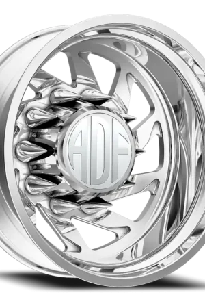 Adf Contractor Left Dually Wheel 28x8.25 8x200 Polished -156mm - MINIMUM PURCHASE OF 4 - FREE T-SHIRT INCLUDED! Limited Edition