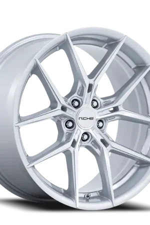 Secure Checkout Niche Nc279 Prodigy 5 Wheel 22x9 5x115 Silver With Machined Face 15mm - FREE T-SHIRT INCLUDED!
